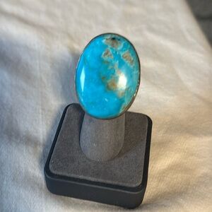 Elegant Turquoise Silver Ring